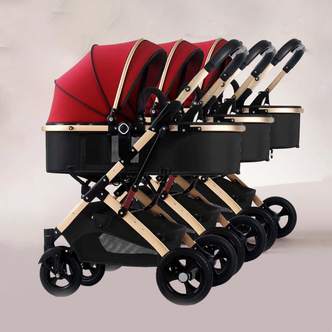 Side-by-Side Convertible Baby Stroller
