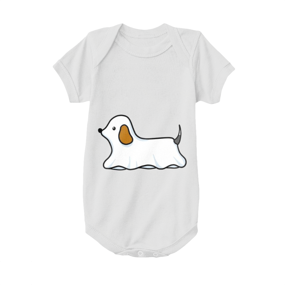 White,Baby Onesie,Beagle,Dog Dressed As A Ghost