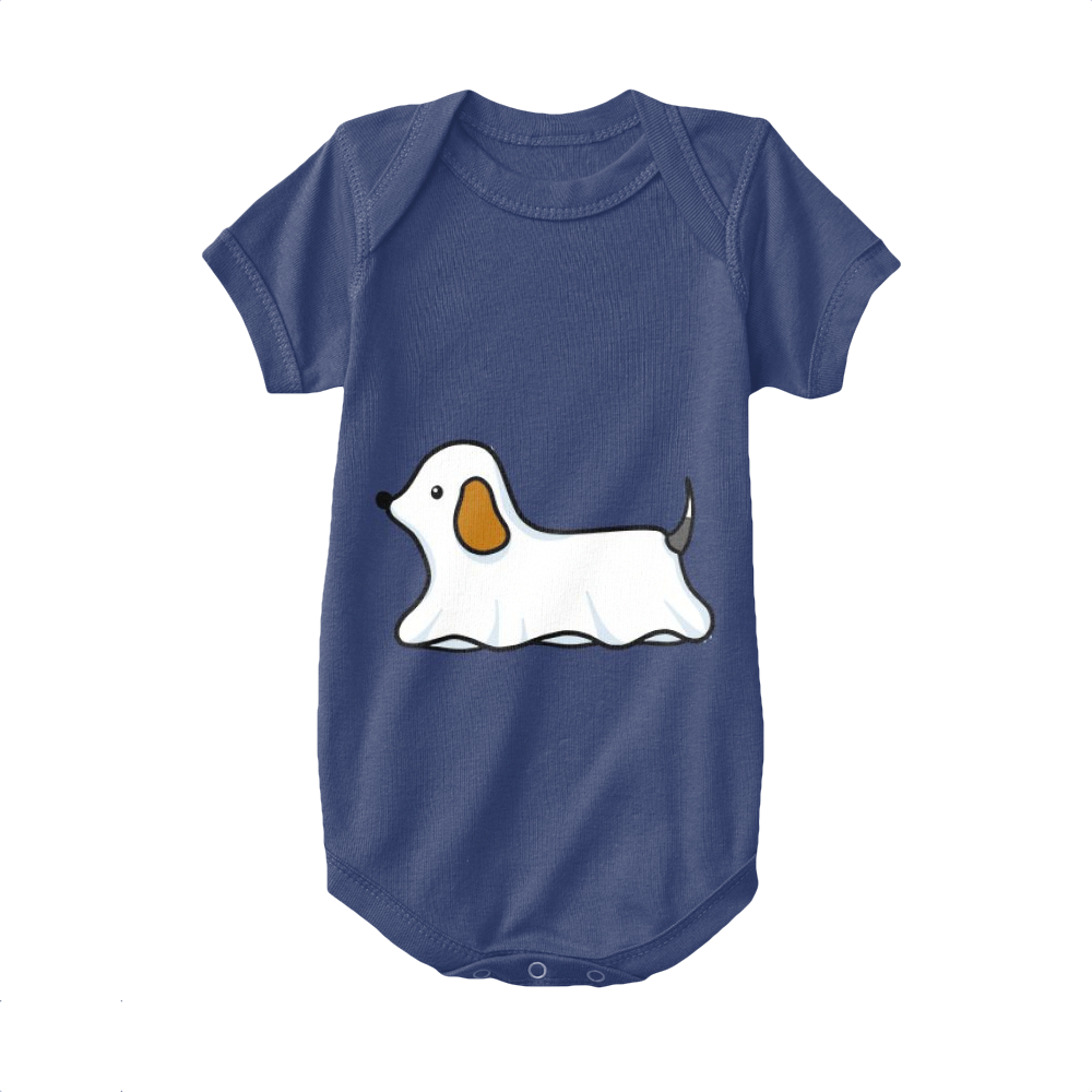 Navy,Baby Onesie,Beagle,Dog Dressed As A Ghost