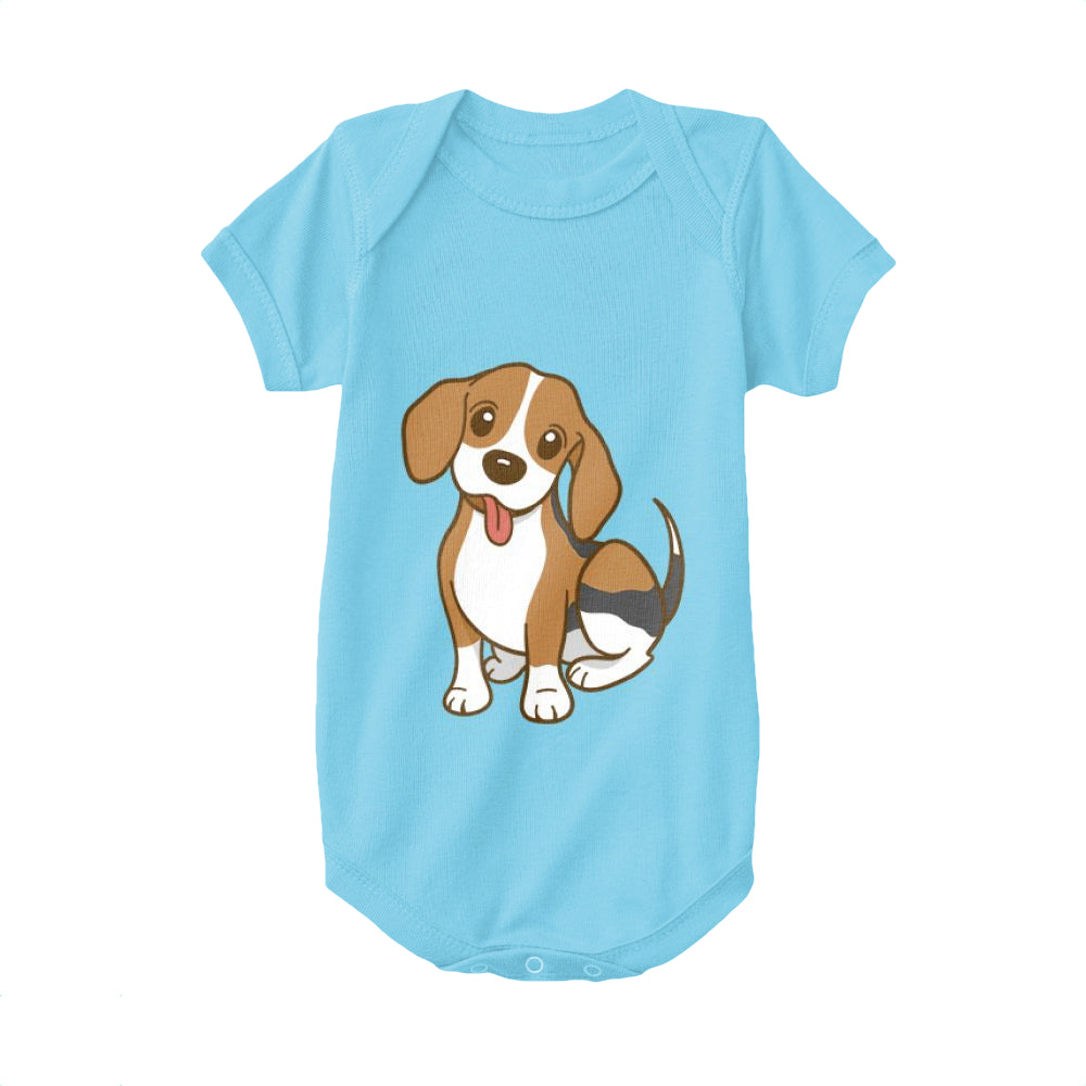 Light Blue,Baby Onesie,Beagle,Cute Breezy Beagle