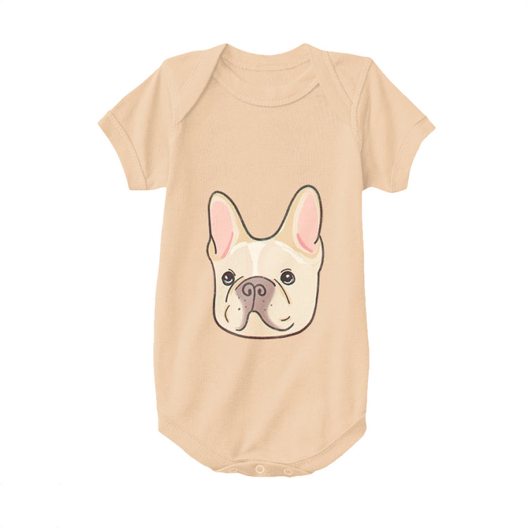Apricot,Baby Onesie, French Bulldog,Pink Eared French Bulldog