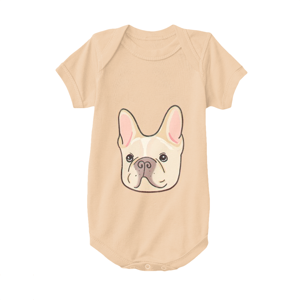 Apricot,Baby Onesie, French Bulldog,Pink Eared French Bulldog